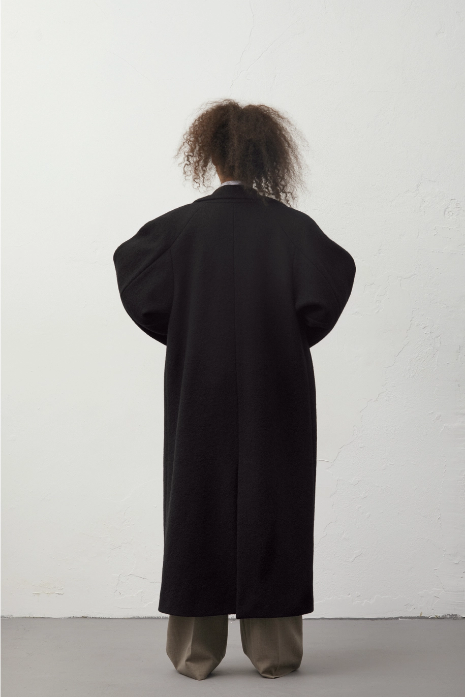 Cocoon Double-Breasted Coat - Image 2