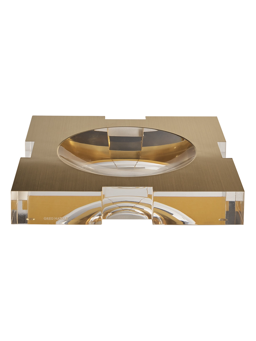 Acrylic Bowl Brushed Gold Large