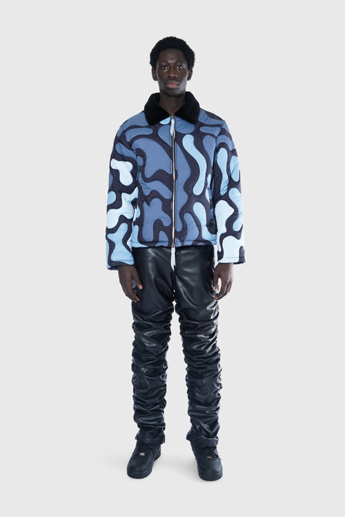 Camouflage Sherling Puffer Jacket - Image 4