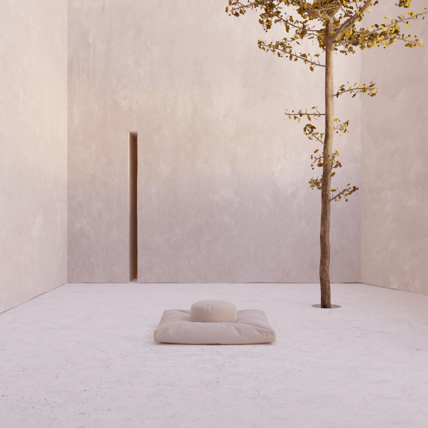 Pearl White Meditation Mat - Image 3