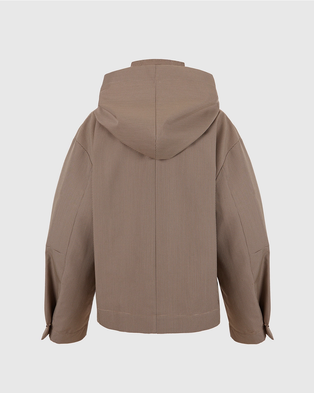 Houndstooth hooded parka - Image 3