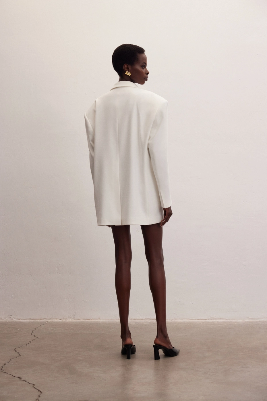 White Structured Blazer - Image 4
