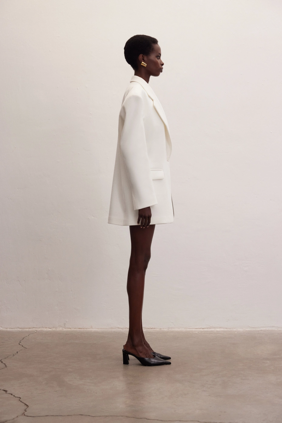 White Structured Blazer - Image 3