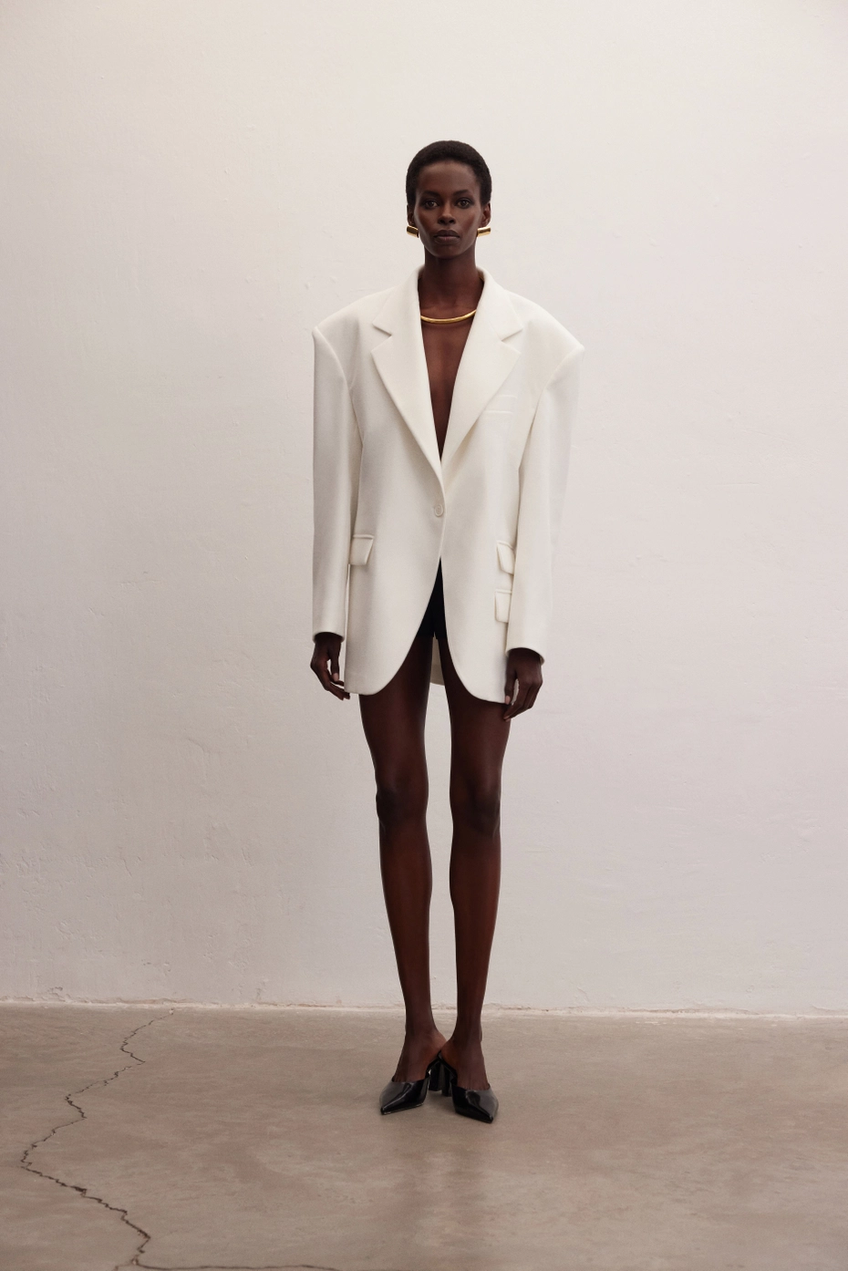 White Structured Blazer