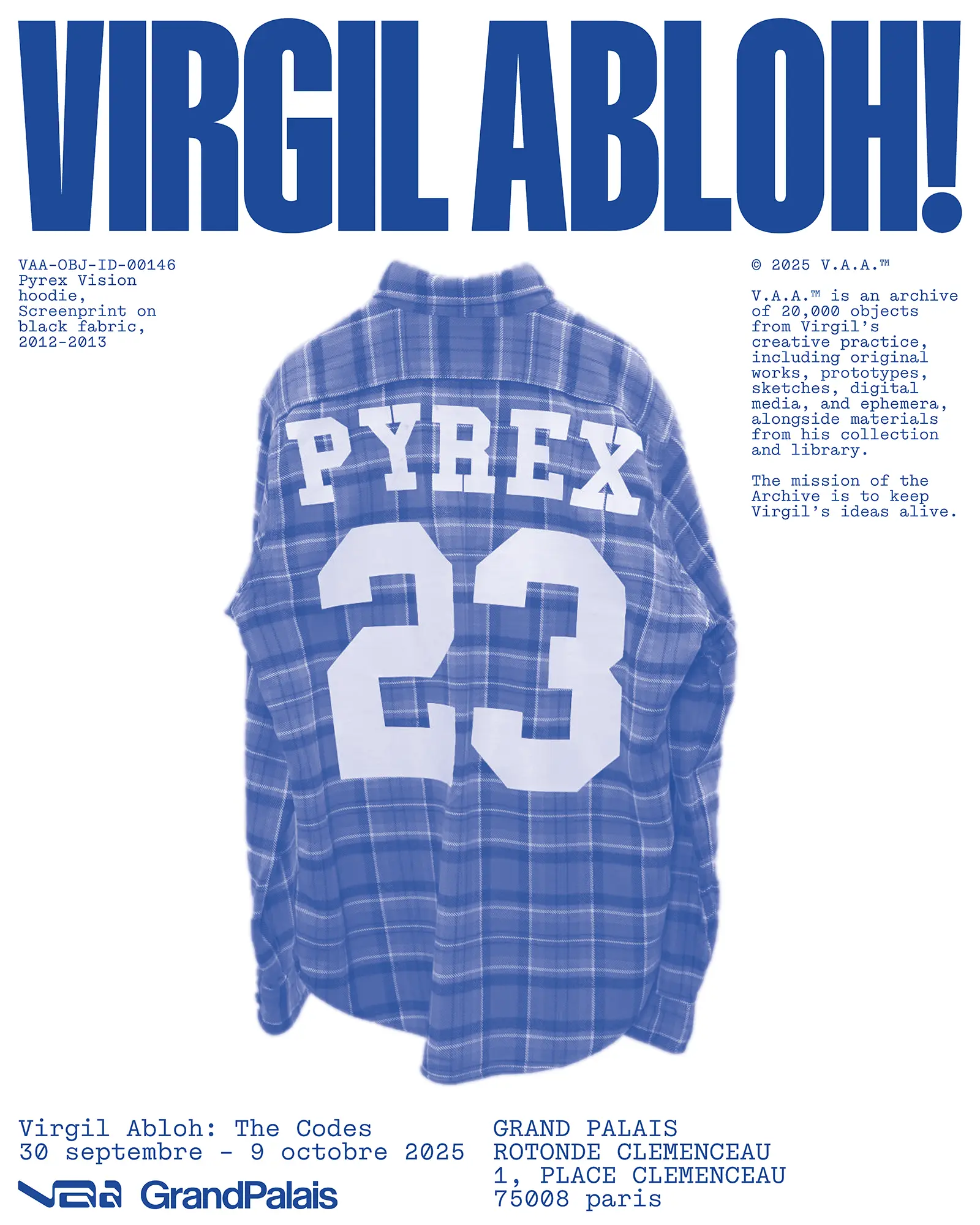 Virgil Abloh The Codes Archive Exhibition At Paris Grand Palais