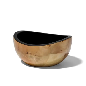 Burl Veneer Accent Bowl