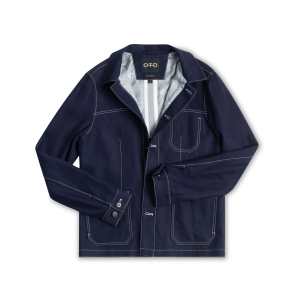 Button Front Chore Jacket with Patch Pockets