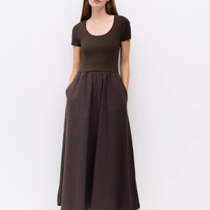 The Lynette Dress | Knit Short Sleeve Midi Dress