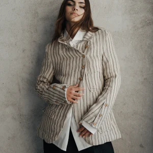 Aitite Jacket Brown Stripes