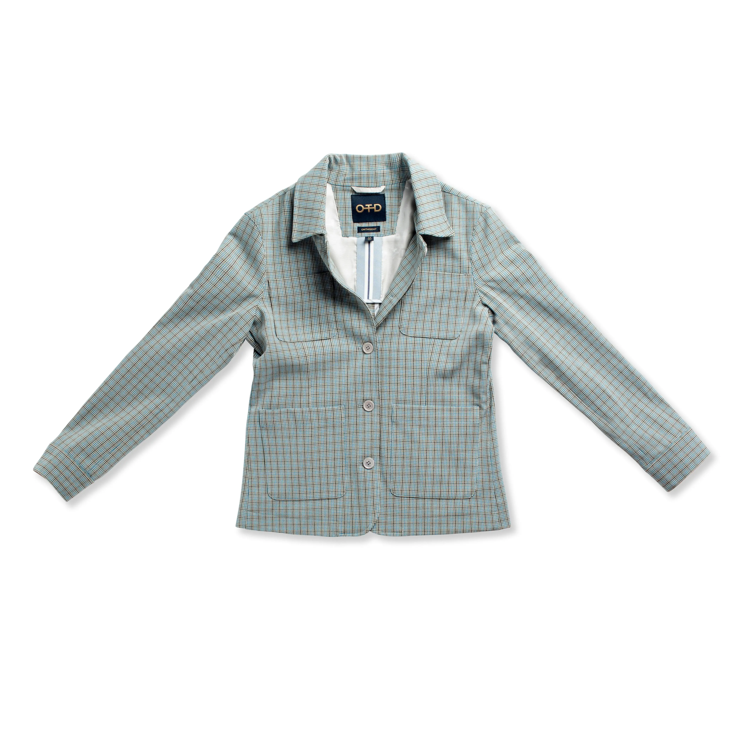 Button Front, Patch Pocket Task Jacket with Elbow Patches