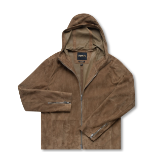 Hooded Suede Jacket