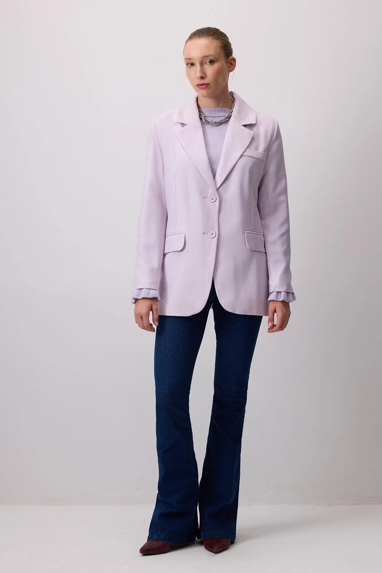 Double-Breasted Blazer Jacket