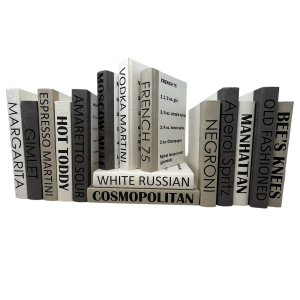 15 Vol. Drink Recipe Books in Cream Gray Taupe 15 Vol. Drink Recipe Books in Cream Gray Taupe