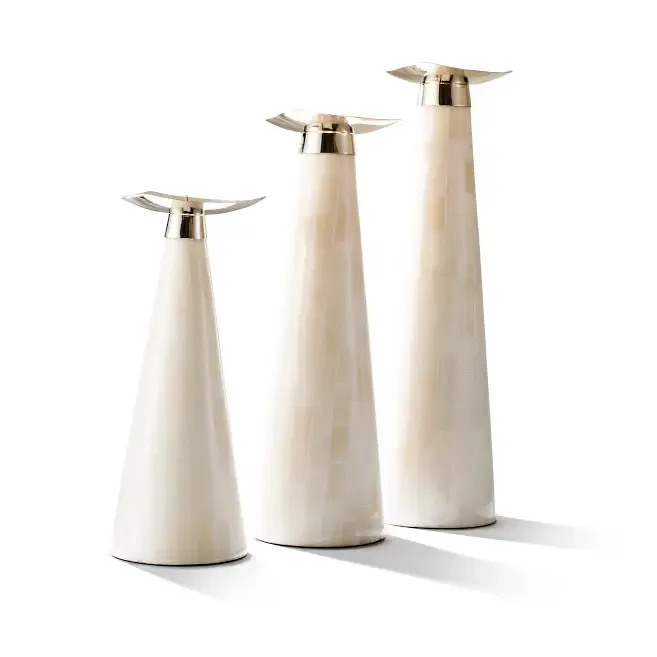 Bone Trio Candle Holder