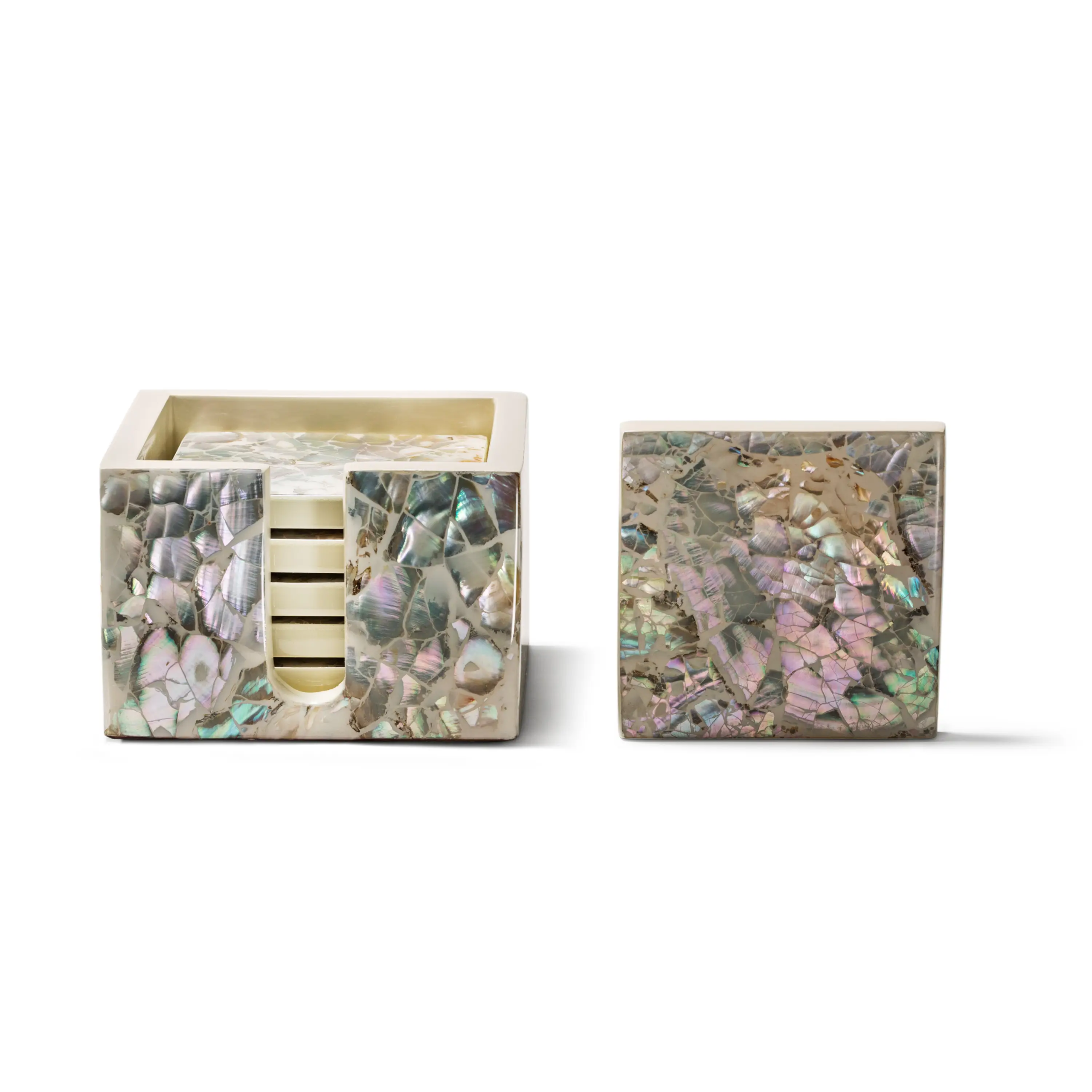 Mother of Pearl – Natural Coaster Set
